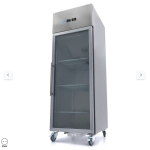  Καταψύκτης - 700L - 3 ρυθμιζόμενα ράφια (2/1 GN) - ανοξείδωτος χάλυβας - με γυάλινη πόρτα